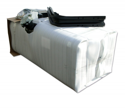 Бак топливный в сборе 500л. 1250*660*660 (дл*выс*шир) с топливозаборником, низкая горловина, полуоборотная крышка / КМЗ - фото, внешний вид