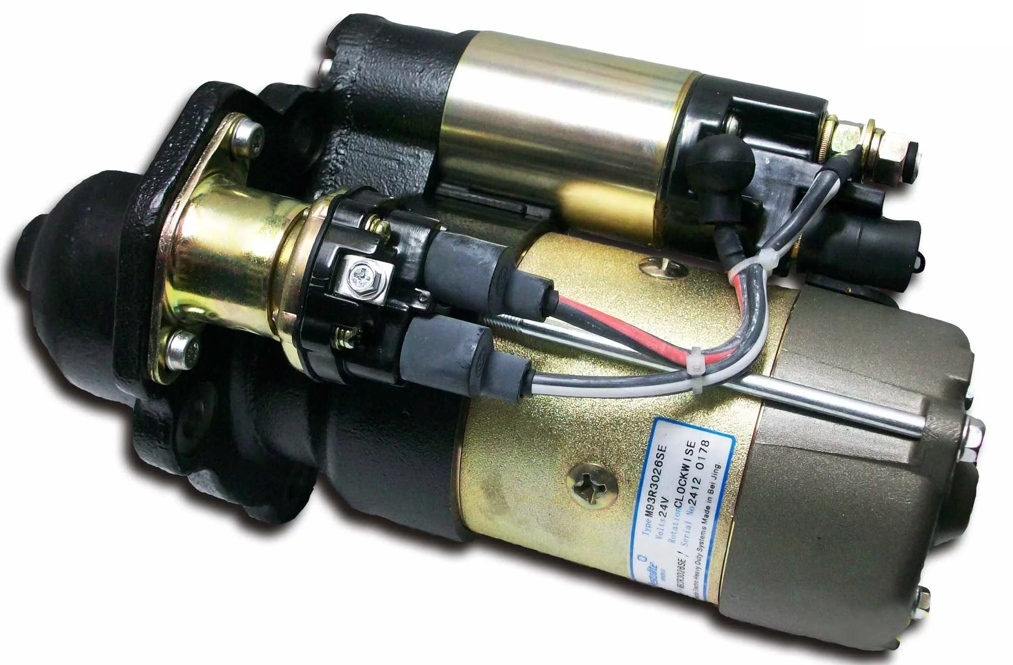 фото стартер камаз, cummins 185, 210, 270, 285л.с.  24v / прамо (атэ-1) M93R3026SE 